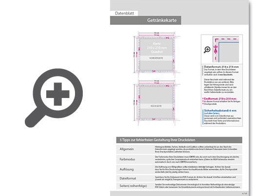 Product Bild getr__nkekarte_quadrat_21_0_cm_x_21_0_cm__beidseitig_bedruckt