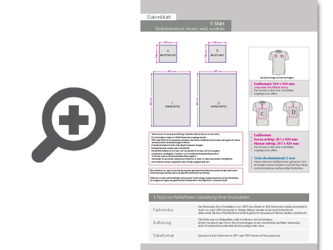Product Bild t-shirt_herren_wei____organic_-_russell__mit_einer_druckposition